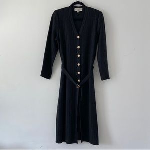 Women’s St John Collection Knit Cardigan Dress w/ Belt Size 4